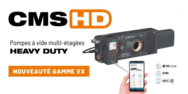 Pompes à vide multi-étagées CMS HD VX, l’intelligence et la communication en plus